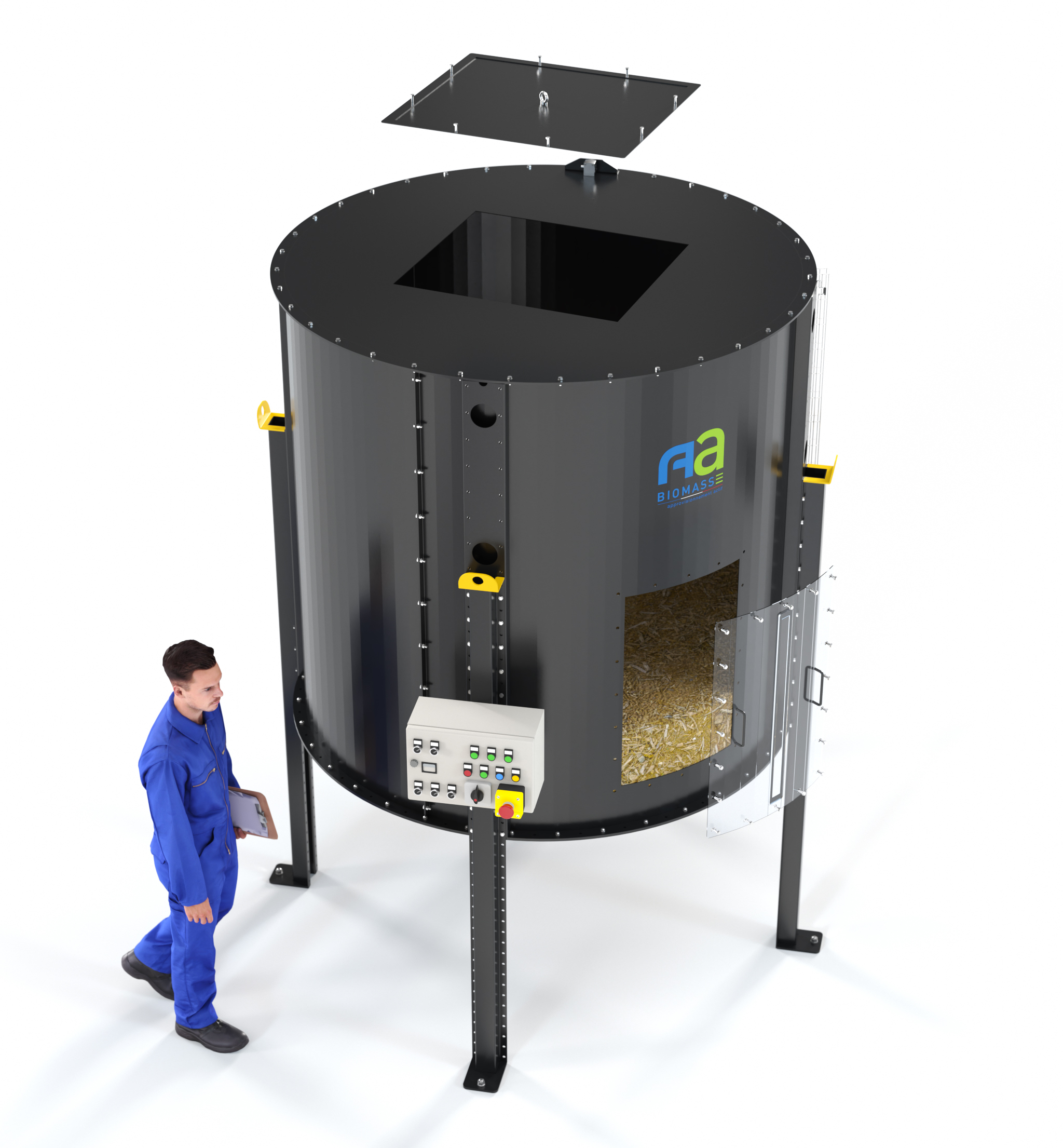 Bol répartiteur et stockage tampon biomasse volume 2 m3_1