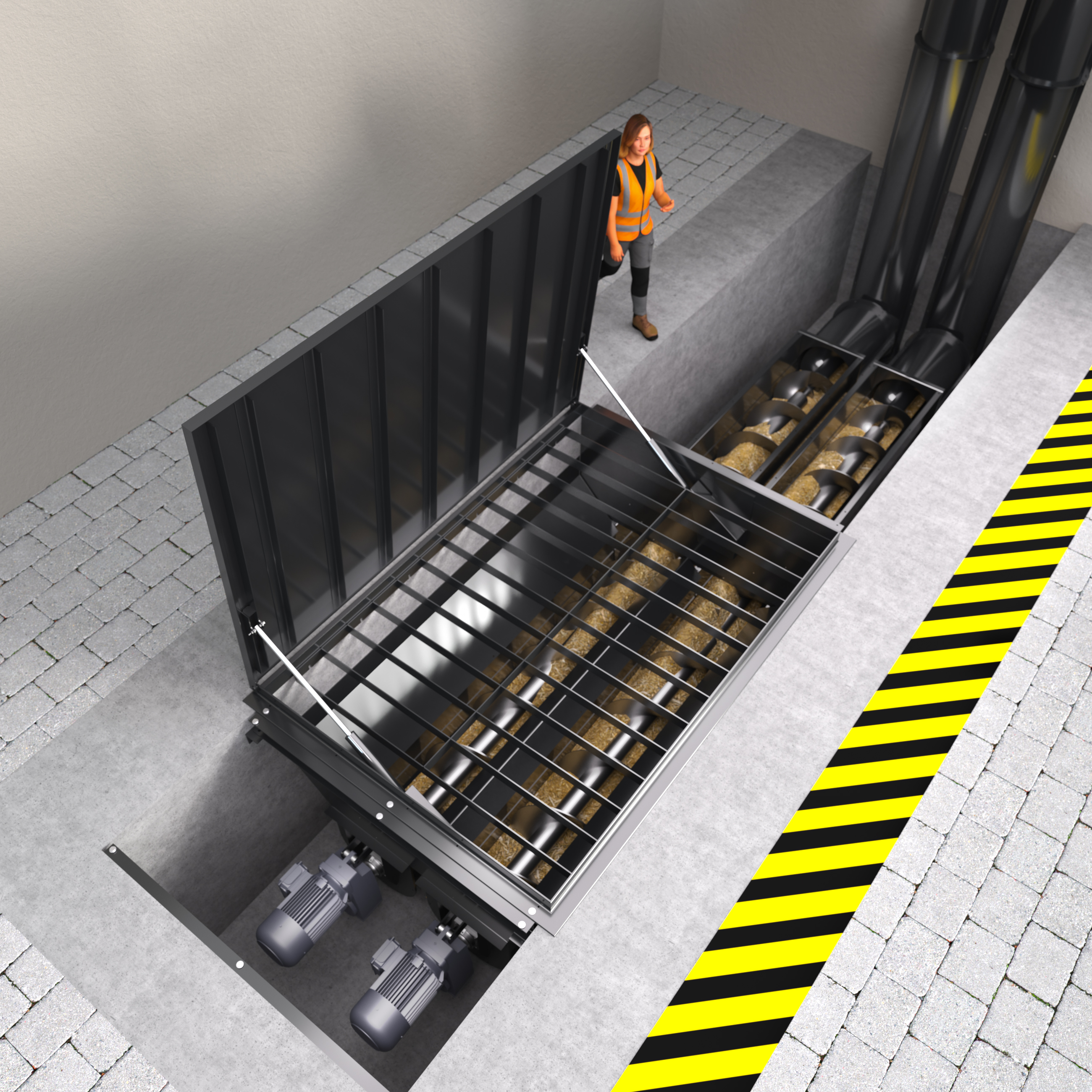 Trémie de dépotage biomasse TD200 capacité de 200 m3/h_2