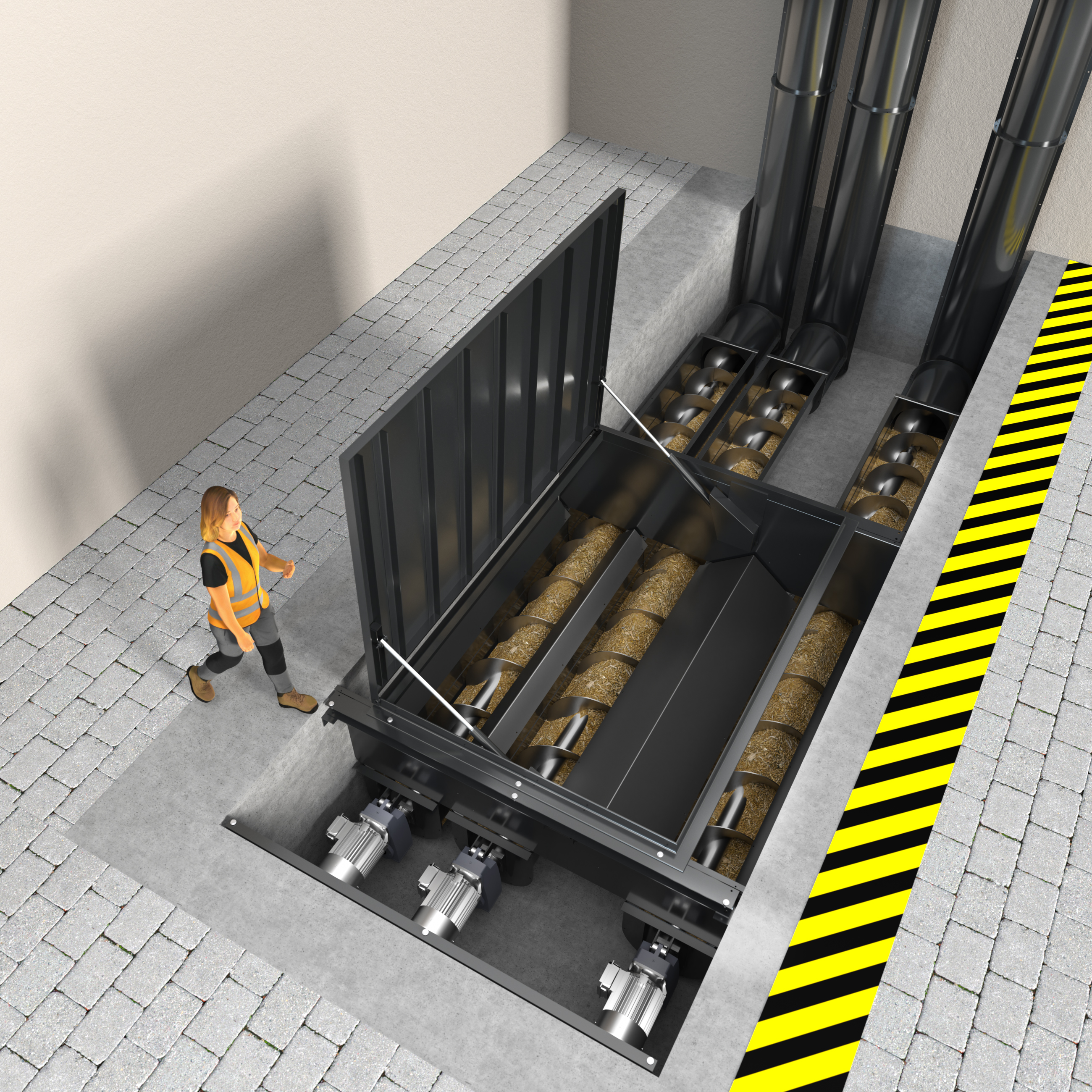 Trémie de dépotage biomasse TD300 capacité de 300 m3/h_2