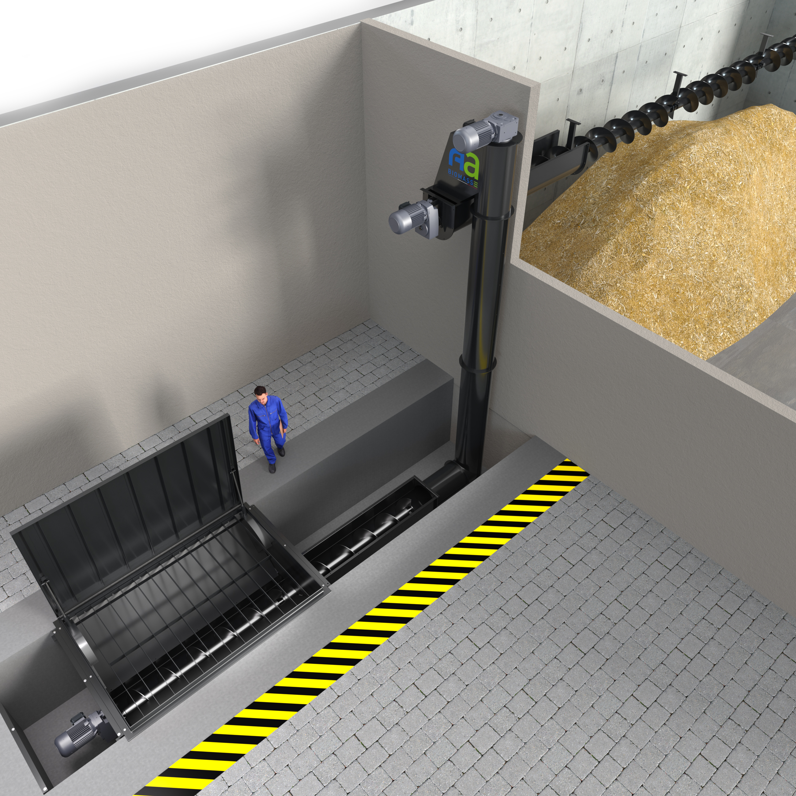 Trémie de dépotage biomasse TD100 capacité de 100 m3/h_0