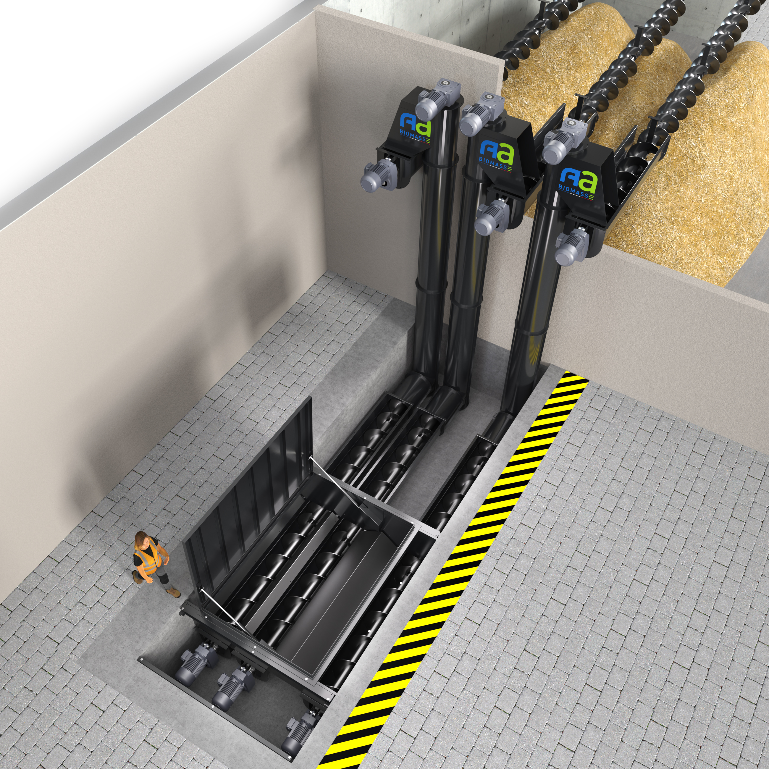 Trémie de dépotage biomasse TD300 capacité de 300 m3/h_1