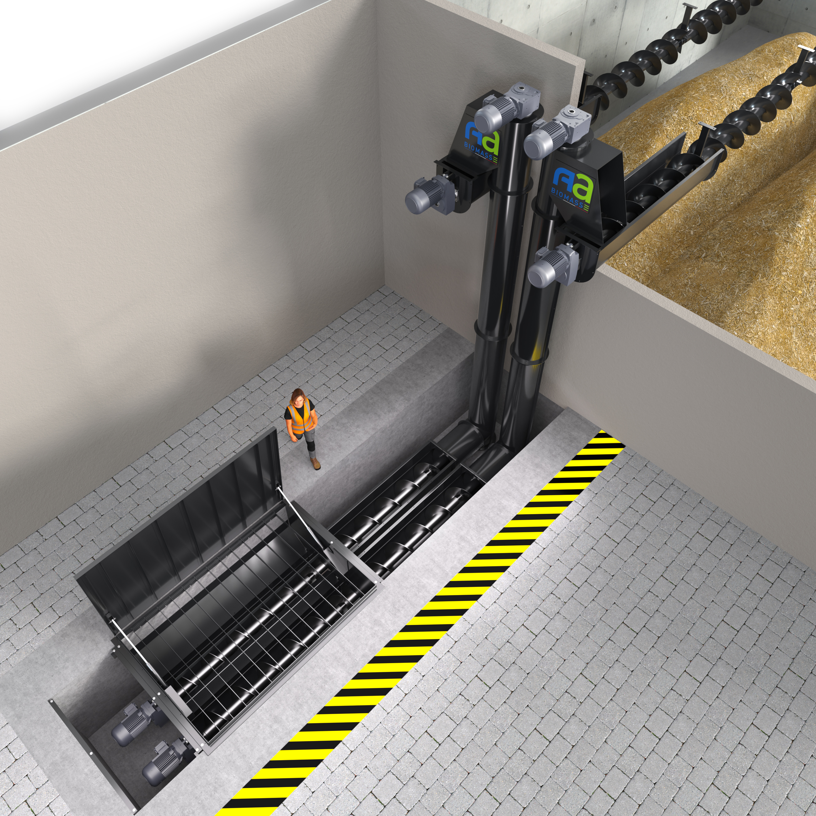 Trémie de dépotage biomasse TD200 capacité de 200 m3/h_0